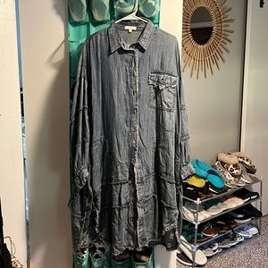 Easel jean cardigan/kimono